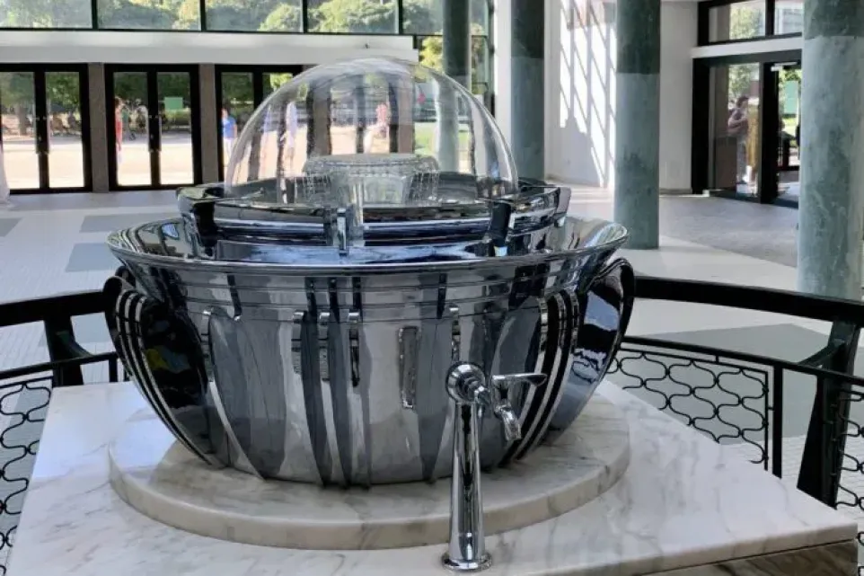 Pramen Vincentka v hale Vincentka v Luhačovicích