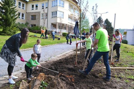 Akce "Zasaď si svůj strom" v Luhačovicích. Foto: Město Luhačovice