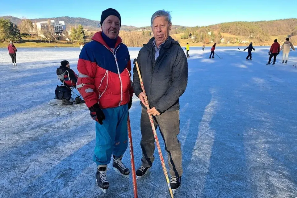 Vlevo Josef Procházka, vpravo Antonín Řezníček. Foto: redakce luhacovice.cz