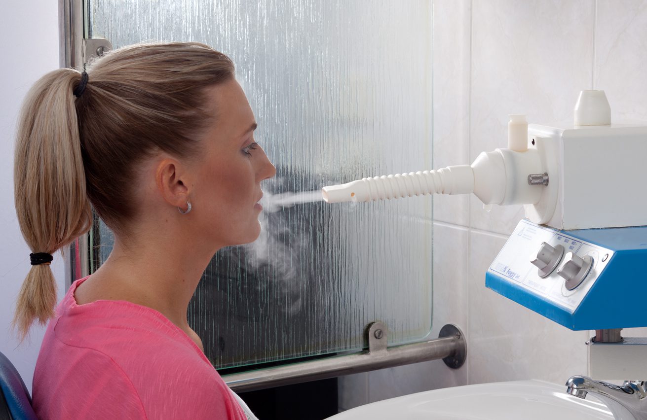 Inhalace v lázeňském zařízení Luhačovice